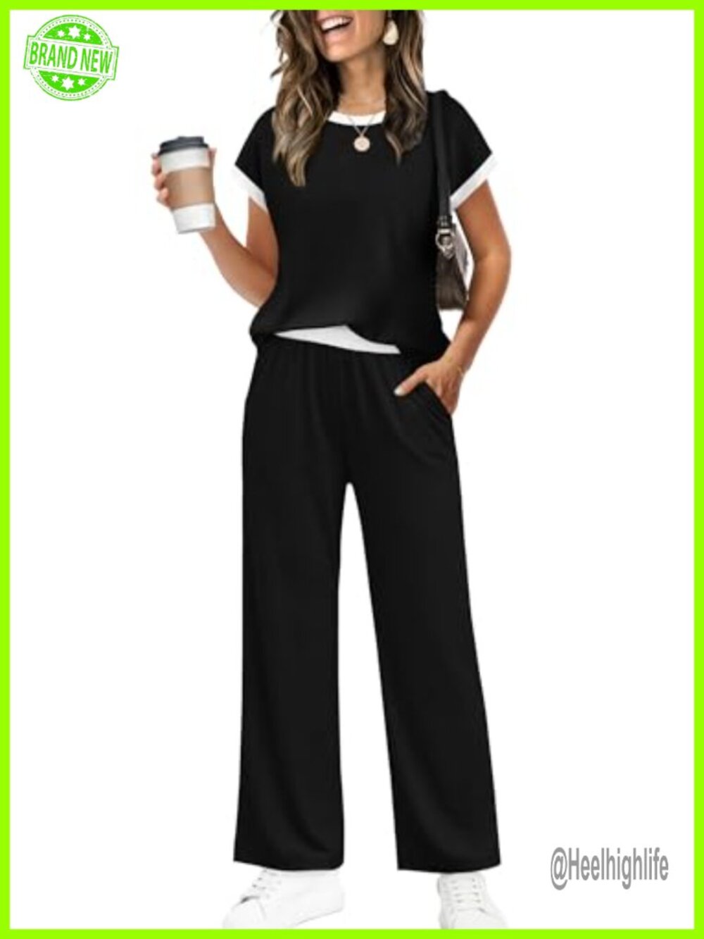Women's Summer Palazzo Pant Set Wide Leg Two Piece